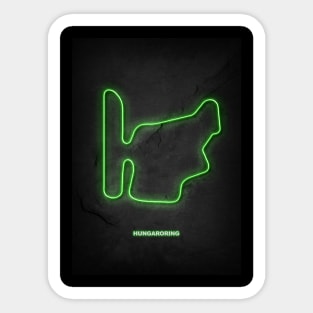 Hungaroring Circuit Neon Sticker